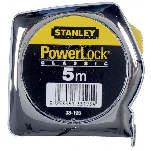 STANLEY Powerlock mérőszalag 5m×25mm                                                                  1-33-195