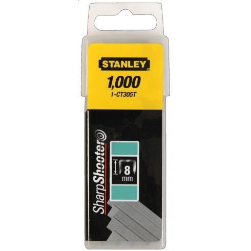 STANLEY 8mm-es tűzőkapocs 6-ct10-hez 1000db                                                           1-CT305T