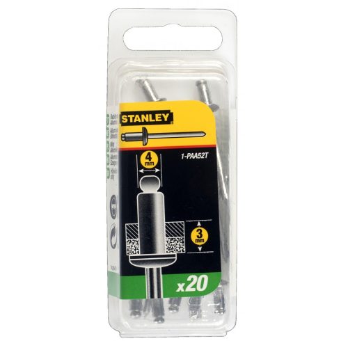 STANLEY Alu szegecs 5/32'x1/8' 20/cs                                                                  1-PAA52T