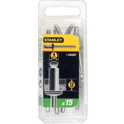 STANLEY Alu szegecs 5/32'x1/2' 15/cs                                                                  1-PAA58T