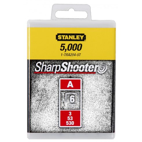 STANLEY 6mm-es 'A' kapocs a5/53/530 5000db/csomag                                                     1-TRA204-5T