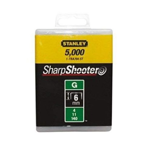 STANLEY 6mm-es 'G' kapocs g4/11/140 5000db/csomag                                                     1-TRA704-5T