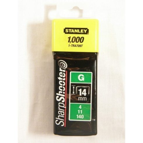 STANLEY 14mm-es 'G' kapocs g4/11/140 1000db/csomag                                                    1-TRA709T