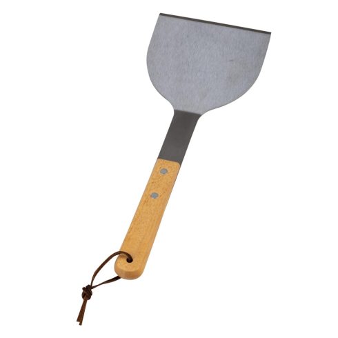 Nava BBQ Guru grill spatula és kaparó, rozsdamentes acél, fa nyél, 26 cm, HSO                         10-238-005