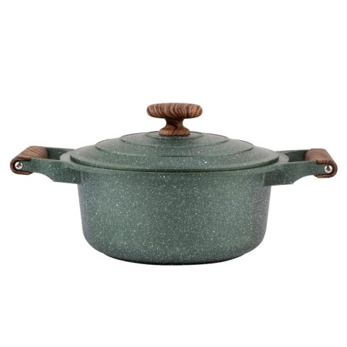 Nava Omega lábas fedővel, tapadásmentes öntött alumínium, kőbevonattal, 20 cm, HSO                    10-255-030
