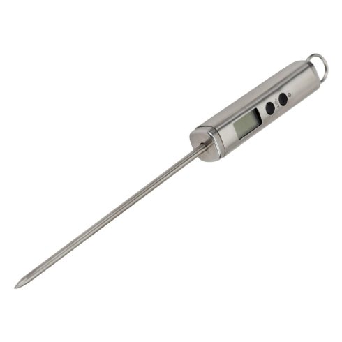 NAVA Acer digitális maghőmérő, 22 cm, LCD kijelző, rozsdamentes acél, -30 °C - 250 °C, 1 x LR44, HSO  10-274-040