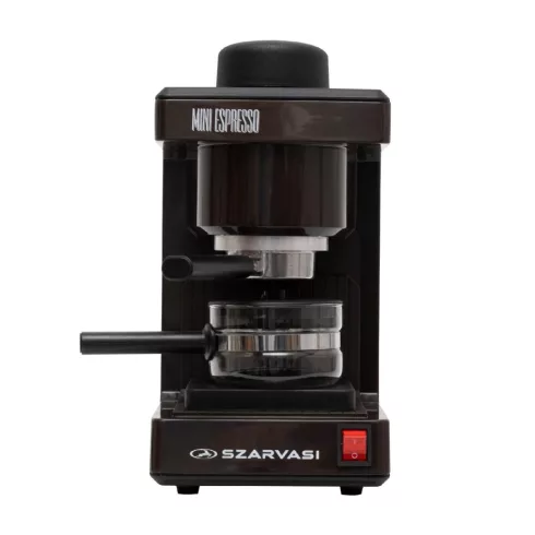 Szarvasi SZV-612/3 Mini Espresso kávéfőző, 800 W, 3.04 bar, üveg kiöntő, hőkorlátozó, hőkioldó        11958