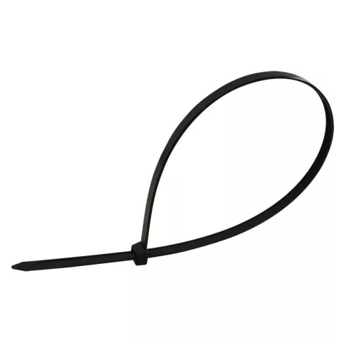 Vezetékkötegelő, fekete, 180x7,8mm                                                                    181PR