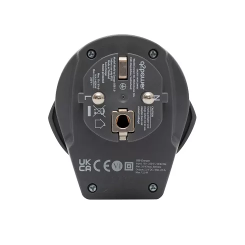 Utazóadapter, World to Europe, USB, HSO                                                               1.100110-TH