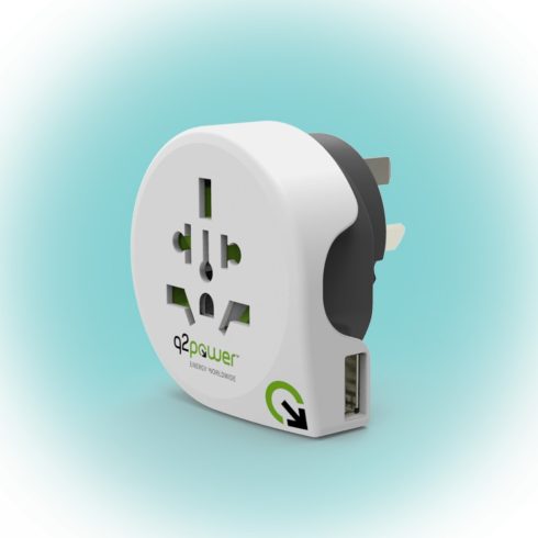 Utazó adapter World to Australia USB Q2, HSO                                                          1.100170