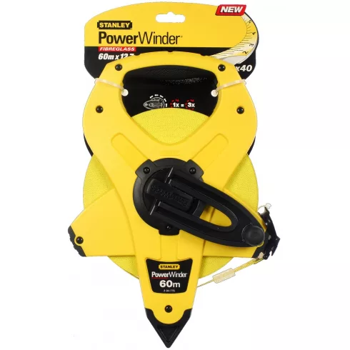 STANLEY 60m-es üvegszálas, nyitott mérőszalag 3:1, 12,7mm                                             2-34-775