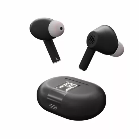 Maxell MAXPODS vezeték nélküli fülhallgató, aktív zajszűrés, TWS, Bluetooth, ENC, mikrofon, HSO       348596