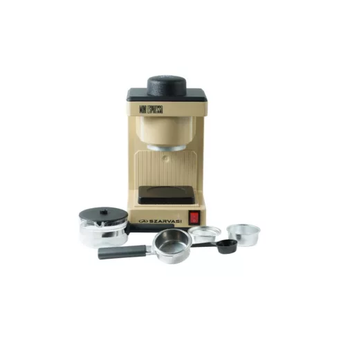 Szarvasi MINI ESPRESSO (SZV-612/3) kávéfőző, 800W, 2-6adag, 3,04bar, őrölt kávé főzésére, drapp, HSO  35350