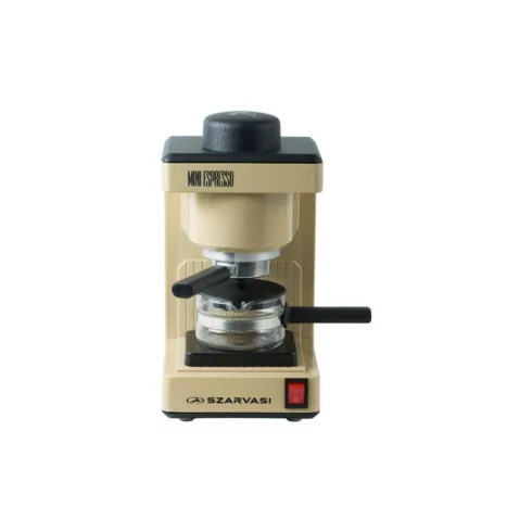 Szarvasi MINI ESPRESSO (SZV-612/3) kávéfőző, 800W, 2-6adag, 3,04bar, őrölt kávé főzésére, drapp, HSO  35350