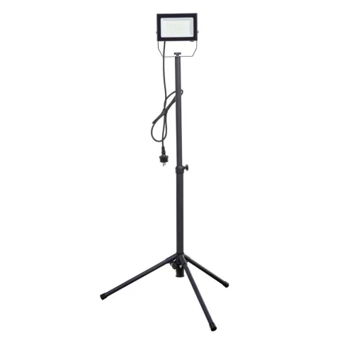 LED állványos fényvető Ispot, 50W, 5000lm, 4000K, 1.5m vezetékkel, IP65, E, HSO                       47014