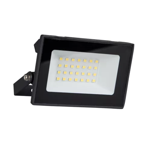 LED fényvető, falra szerelhető, 20W, 2200lm, 4000K, IP65, fekete, E, HSO                              48982