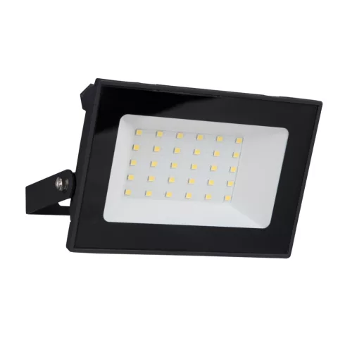 LED fényvető, falra szerelhető, 30W, 3300lm, 4000K, IP65, fekete, E, HSO                              48983