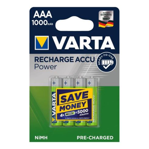 AAA akkumulátor 1000 mAh 4 db/csomag RTU, HSO                                                         5703
