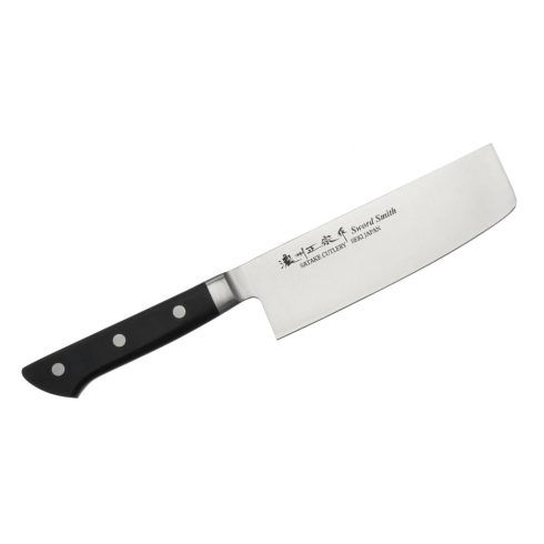 Satake Satoru Nakiri japán konyhakés, 16 cm penge hossz, rozsdamentes acél, kemény műanyag markolat,  803-649