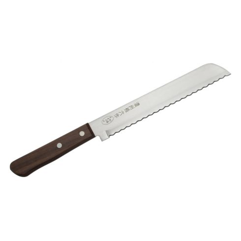 Satake Tomoko japán kenyérvágó kés, 20 cm penge hossz, rozsdamentes acél, natúr fa markolat, HSO      803-762