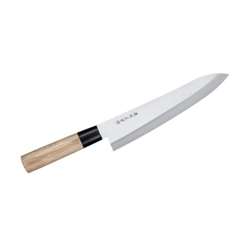 Satake Megumi Gyuto (Séf) japán konyhakés, 21 cm penge hossz,  rozsdamentes acél, gumifa markolat, H  805-858
