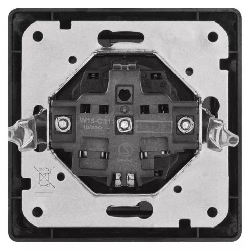 Csatlakozó aljzat, schuko                                                                             A6002.2