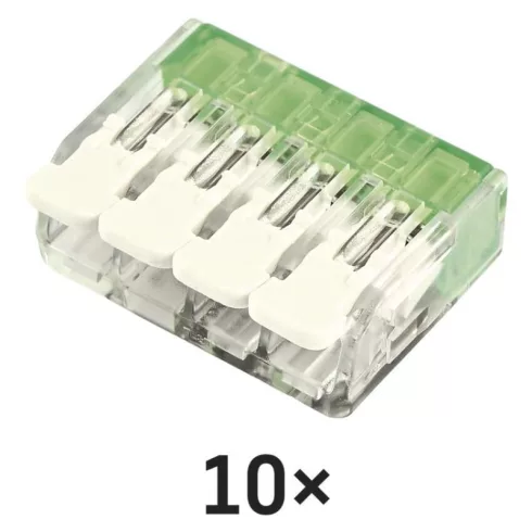 Karos vezetékösszekötő, 4x 0,2-4 mm2, 32 A, 450 V, 10 db/csomag                                       A9103
