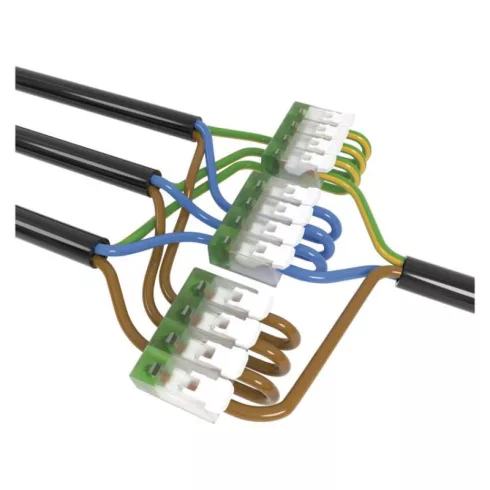 Karos vezetékösszekötő, 4x 0,2-4 mm2, 32 A, 450 V, 10 db/csomag                                       A9103