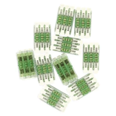 Egyenes karos vezetékösszekötő, 6x 0,2-4 mm2, 32 A, 450 V, 10 db/csomag                               A9113