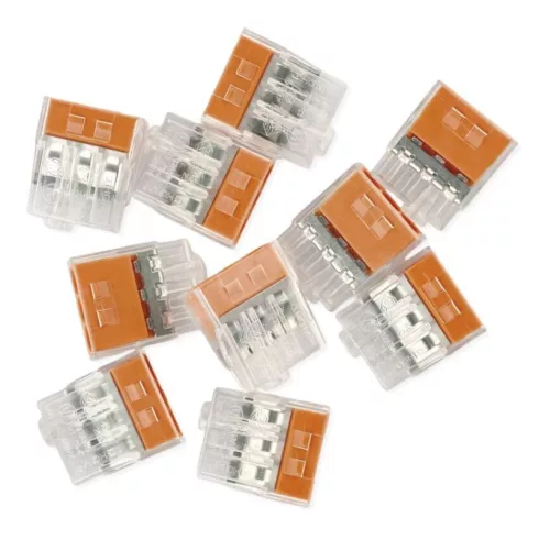 Rugós vezetékösszekötő, 3x 0,5-2,5 mm2, 24 A, 450 V, 10 db/csomag                                     A9121