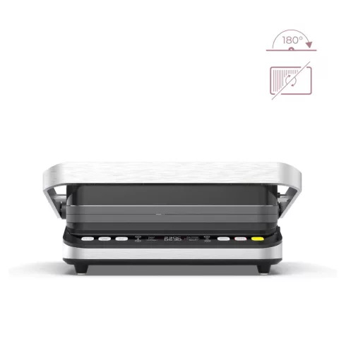 AENO EG5 Kontakt grill, 2000W, 3in1, nyitás: 180-fok, kétoldalú lemezek, 6 program, LED kijelző, HSO  AEG0005