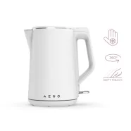   AENO EK2 Elektromos vízforraló, 2200 W, 1.5 liter kapacitás, dupla falú, LED kijelzés, fehér, HSO     AEK0002