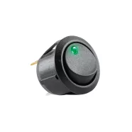   Kapcsoló 12V 1ák zöld LED, HSO                                                                        AK12
