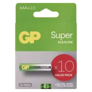   GP elem LR03 AAA mikroceruza, Super Alkáli, 10db/kis papír doboz                                      B0111G