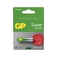  GP elem LR03 AAA mikroceruza, Super Alkáli, 6db/kis papír doboz                                       B0111V