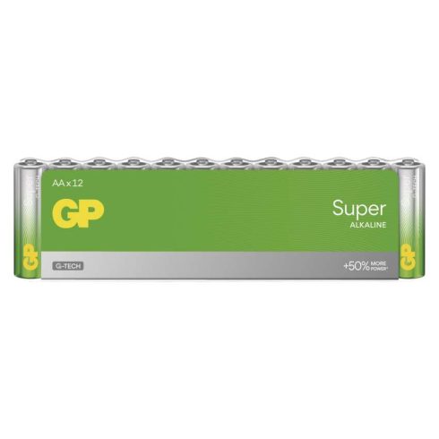 GP elem LR6 AA ceruza, Super Alkáli, 12db/fólia                                                       B0120F