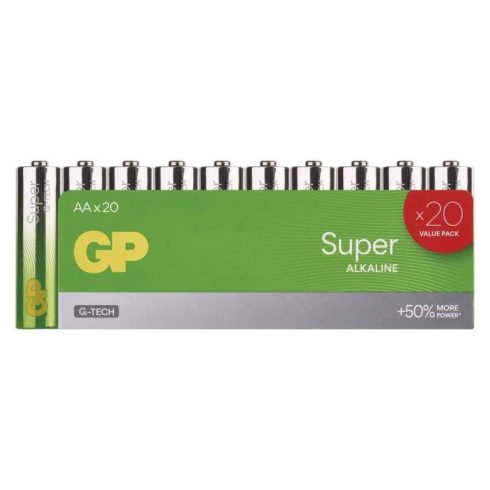 GP elem LR6 AA ceruza, Super Alkáli, 20db/fólia                                                       B0120L