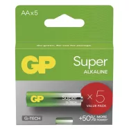   GP elem LR6 AA ceruza, Super Alkáli, 5db/kis papír doboz                                              B01215