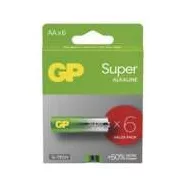   GP elem LR6 AA ceruza, Super Alkáli, 6db/kis papír doboz                                              B0121V
