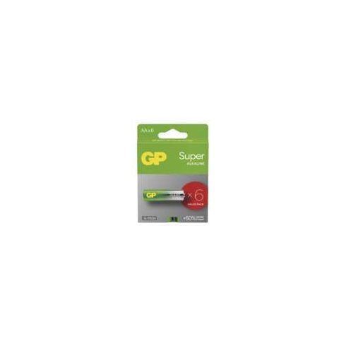GP elem LR6 AA ceruza, Super Alkáli, 6db/kis papír doboz                                              B0121V
