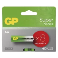   GP elem LR6 AA ceruza, Super Alkáli, 8db/kis papír doboz                                              B01238