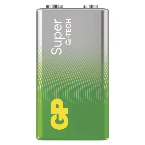 GP elem 6LR61 9V, Super Alkáli, 1db/ kis papír doboz                                                  B01511