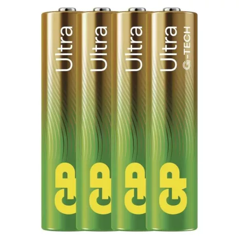 GP elem LR03 AAA mikroceruza, Ultra Alkáli, 4db/kis papír doboz                                       B02114