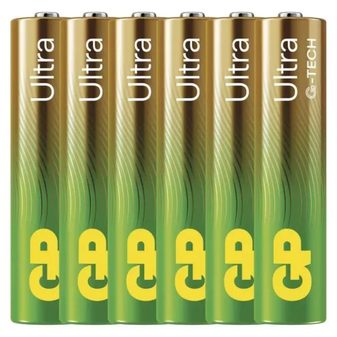 GP elem LR03 AAA mikroceruza, Ultra Alkáli, 6db/kis papír doboz                                       B0211V