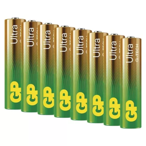 GP elem LR03 AAA mikroceruza, Ultra Alkáli, 8db/kis papír doboz                                       B02138
