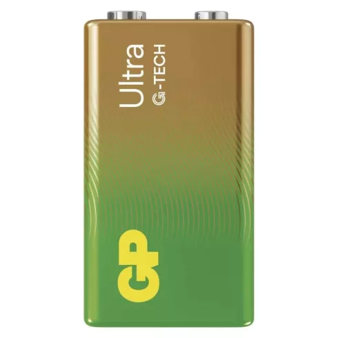 GP elem 6LR61 9V, Ultra Alkáli, 1db/ kis papír doboz                                                  B02511