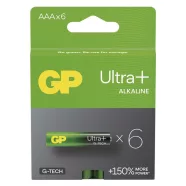   GP elem LR03 AAA mikroceruza, Ultra Plus Alkáli, 6db/kis papír doboz                                  B03116