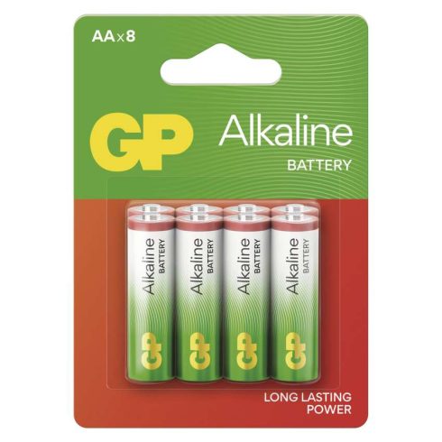 GP elem LR6 AA ceruza, Alkáli, 8 db/bliszter                                                          B04238