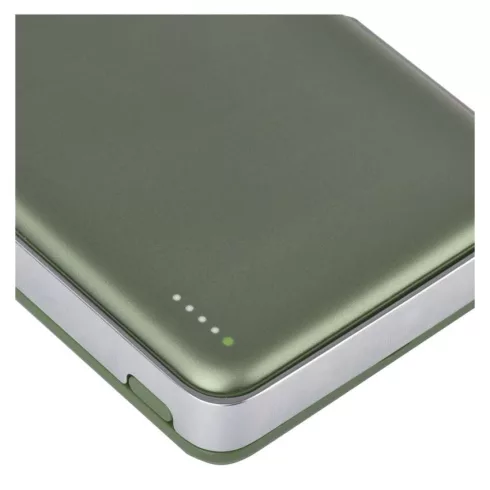 Powerbank WI 1031, 10000mAh Li-Po 3,87V, PD 20W, 1xUSB-C, zöld                                        B0552AG