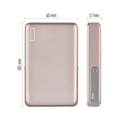 Powerbank WI 1031, 10000mAh Li-Po 3,87V, PD 20W, 1xUSB-C, rozé arany                                  B0552RG